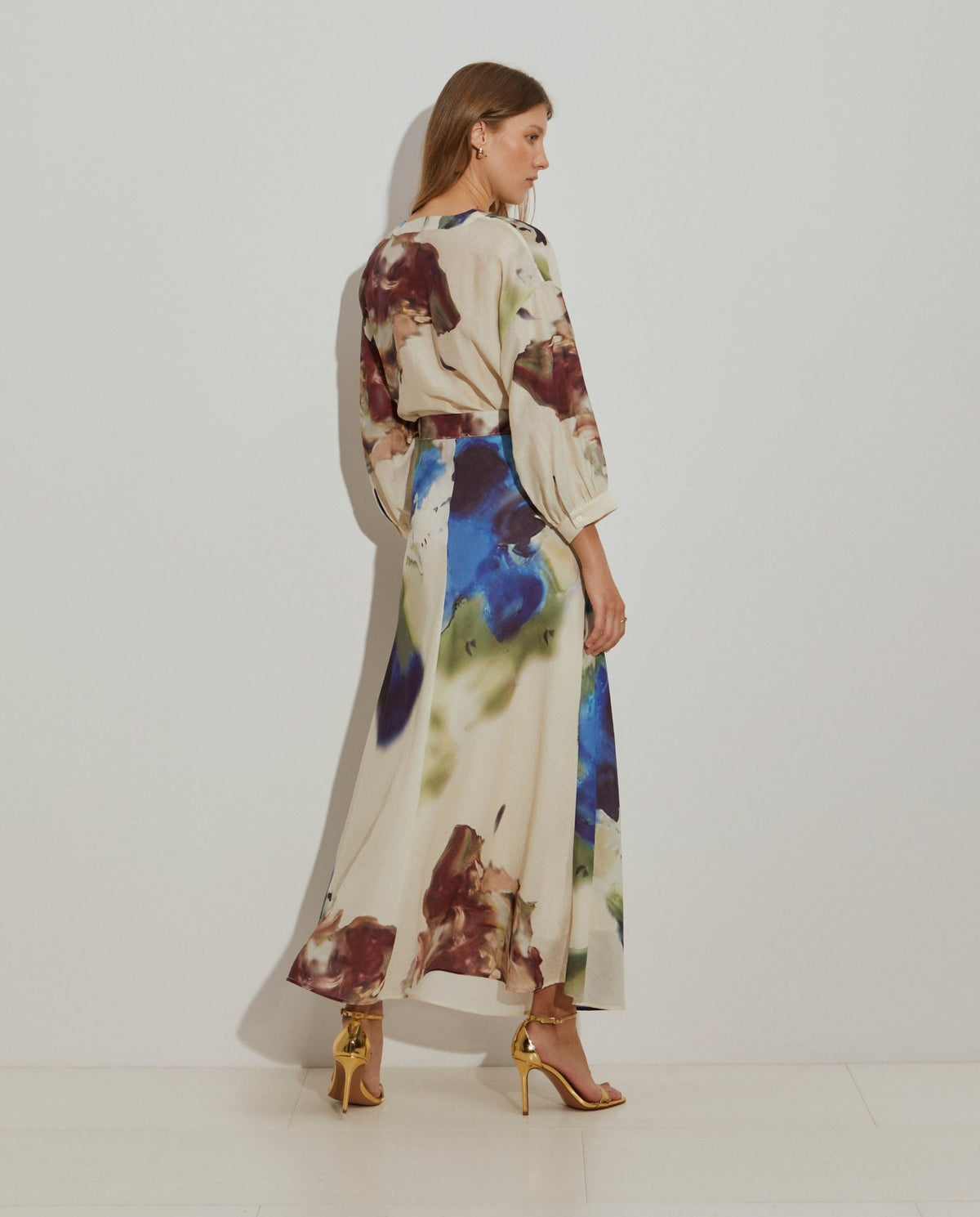 Falda Midi con Estampado Abstracto | Lion of Porches