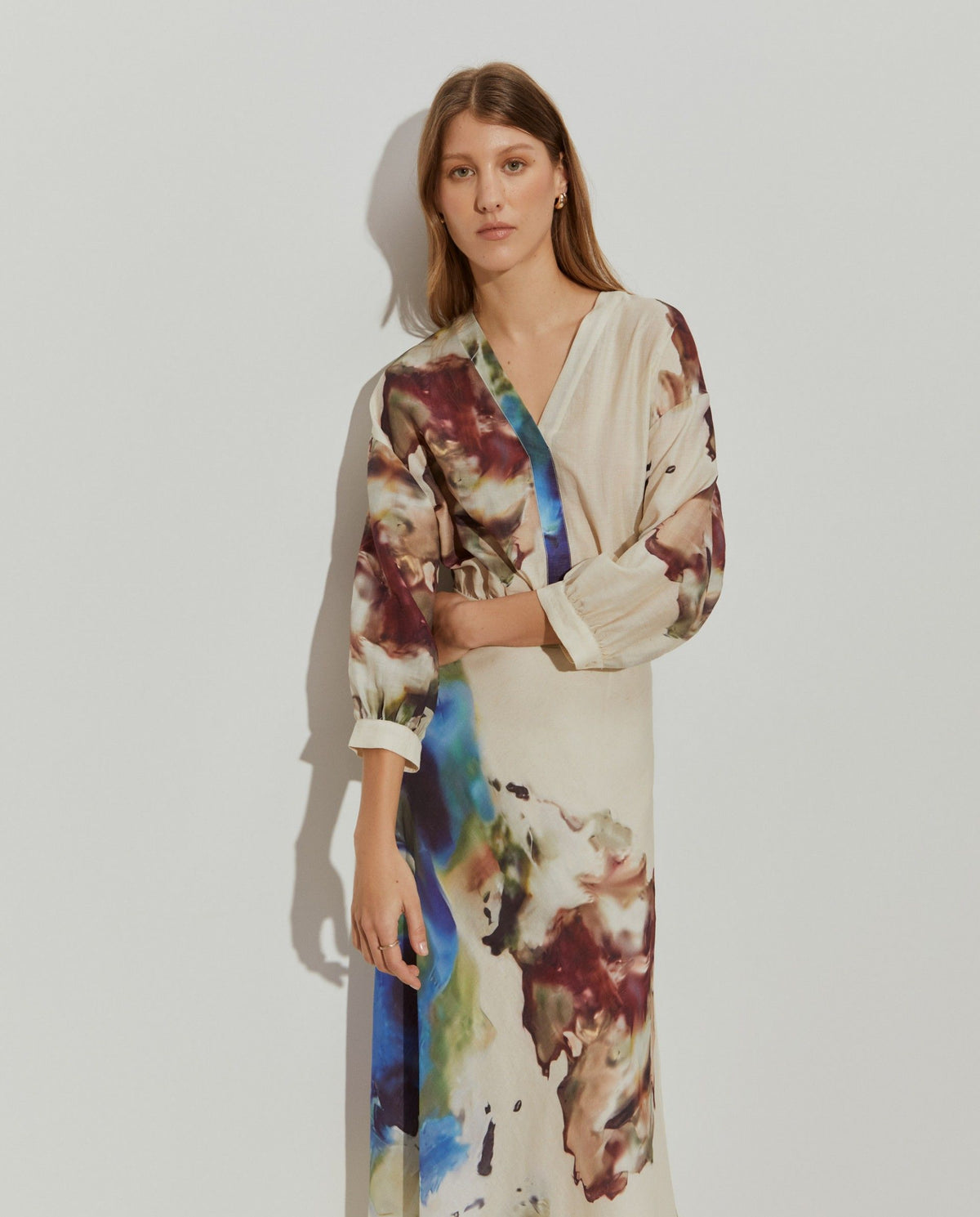 Falda Midi con Estampado Abstracto | Lion of Porches