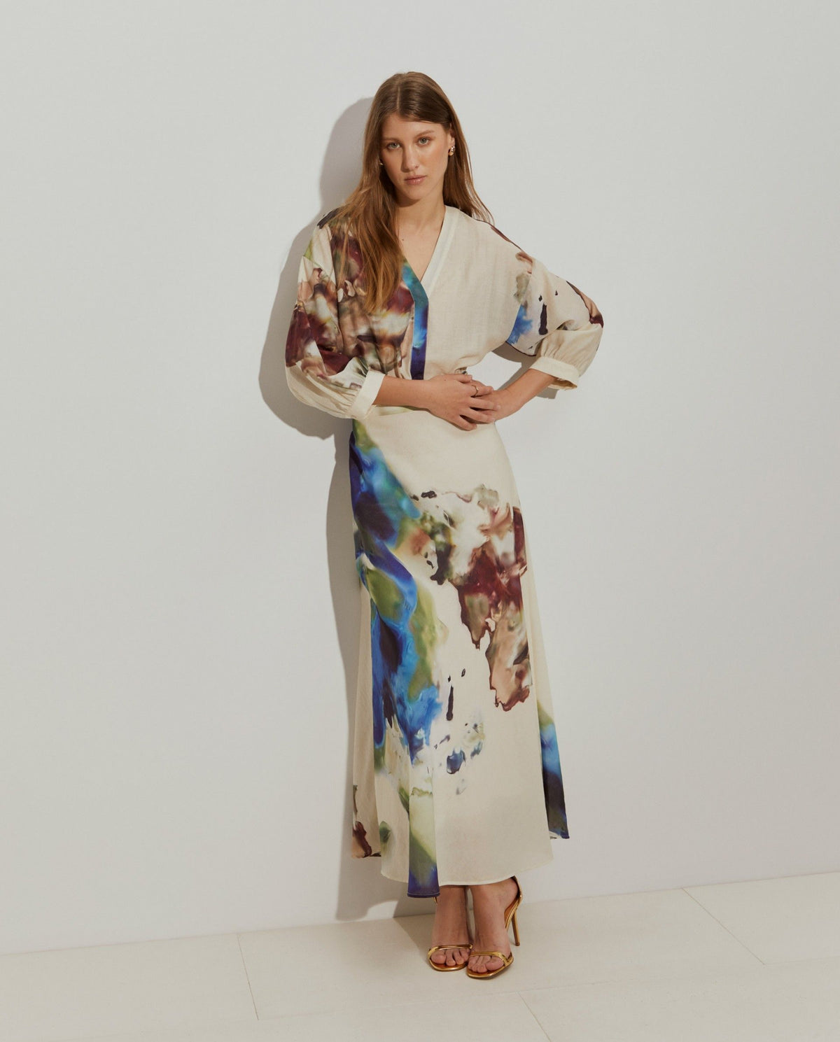 Falda Midi con Estampado Abstracto | Lion of Porches