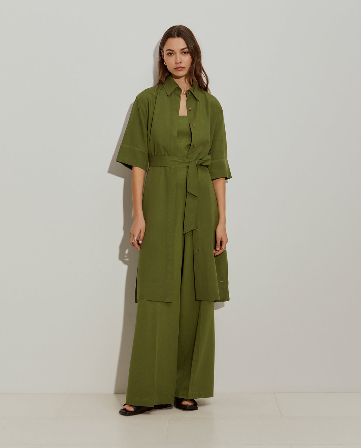 Pantalón Ancho Verde | Lion of Porches