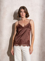 Top Satén con Encaje