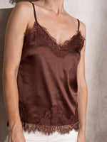 Top Satén con Encaje