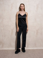 Top Satén con Encaje