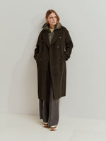 Abrigo de Lana con Capucha Extraible