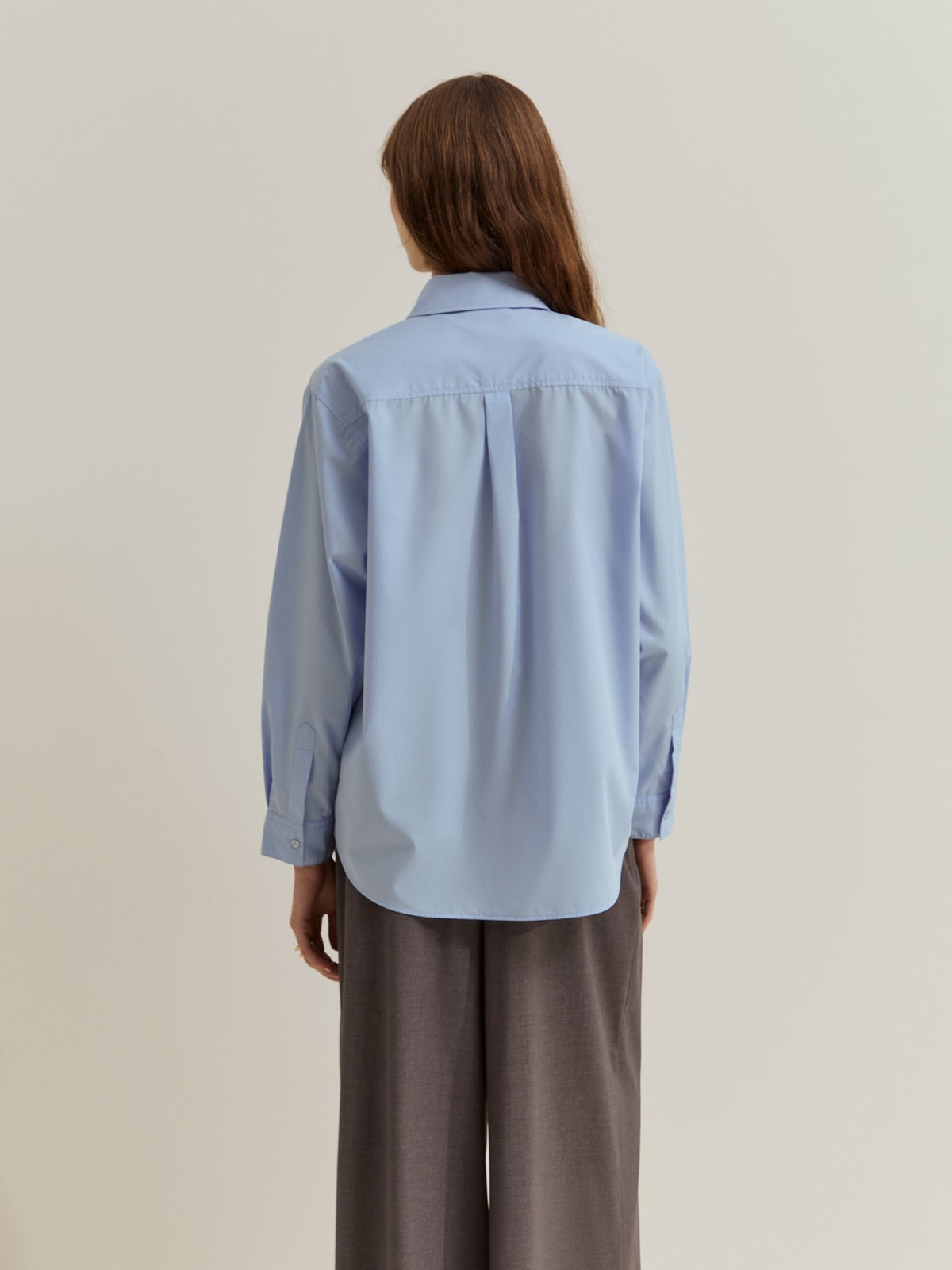 Camisa de Algodón con Lazo en el Cuello&nbsp;