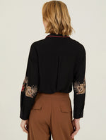 Camisa Bordada Negra