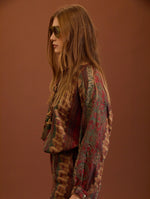BLUSA ALGODON CON ESTAMPADO ETNICO
