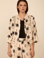 Camisa con Estampado Palmeras