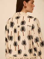 Camisa con Estampado Palmeras