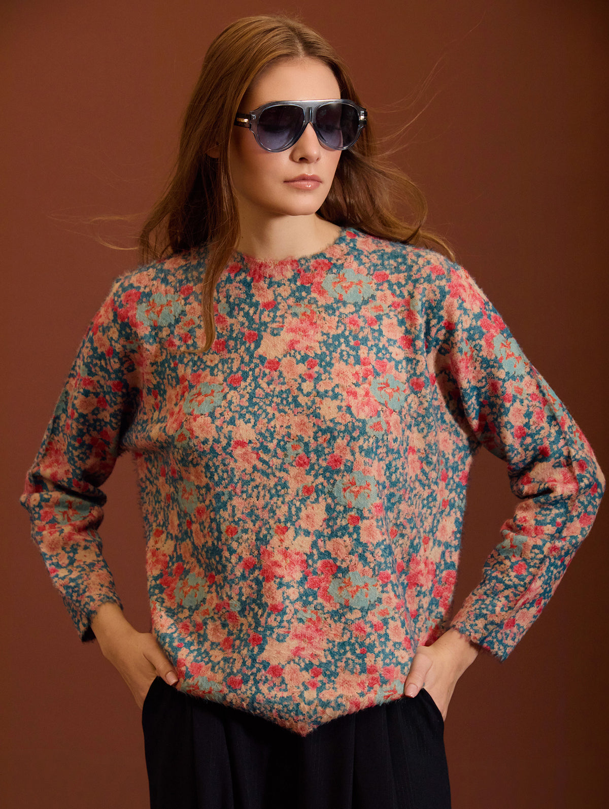 JERSEY PUNTO ESTAMPADO FLORAL