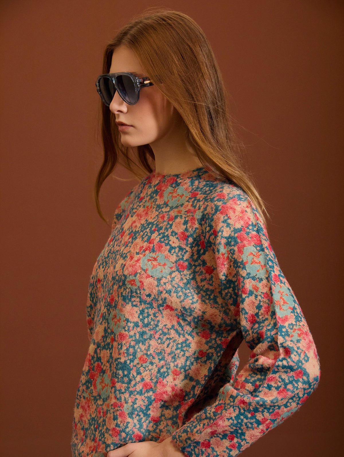JERSEY PUNTO ESTAMPADO FLORAL