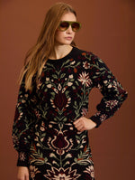 JERSEY PUNTO CON JACQUARD FLORAL