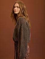 JERSEY PUNTO CON PERLAS ORO VIEJO