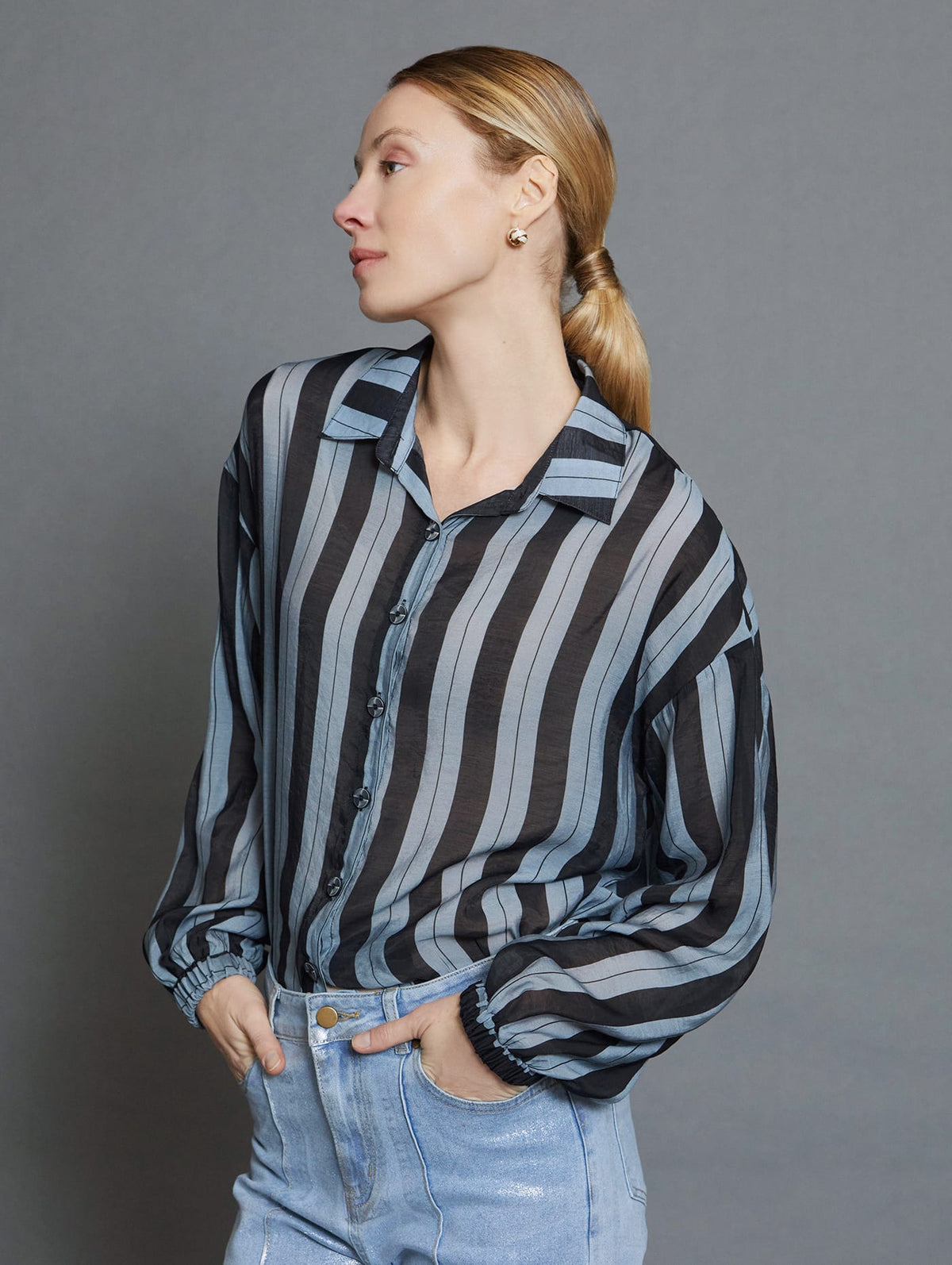 Camisa Rayas Manga