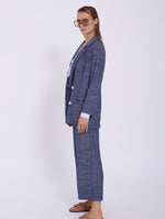 Blazer Lino con Detalle en Puño
