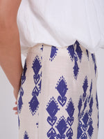 Pantalón con Estampado Ikat