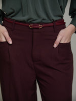 PANTALON RECTO DE TEJIDO TWILL FLUIDO