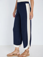 Pantalón Cropped de Punto Fino Metalizado
