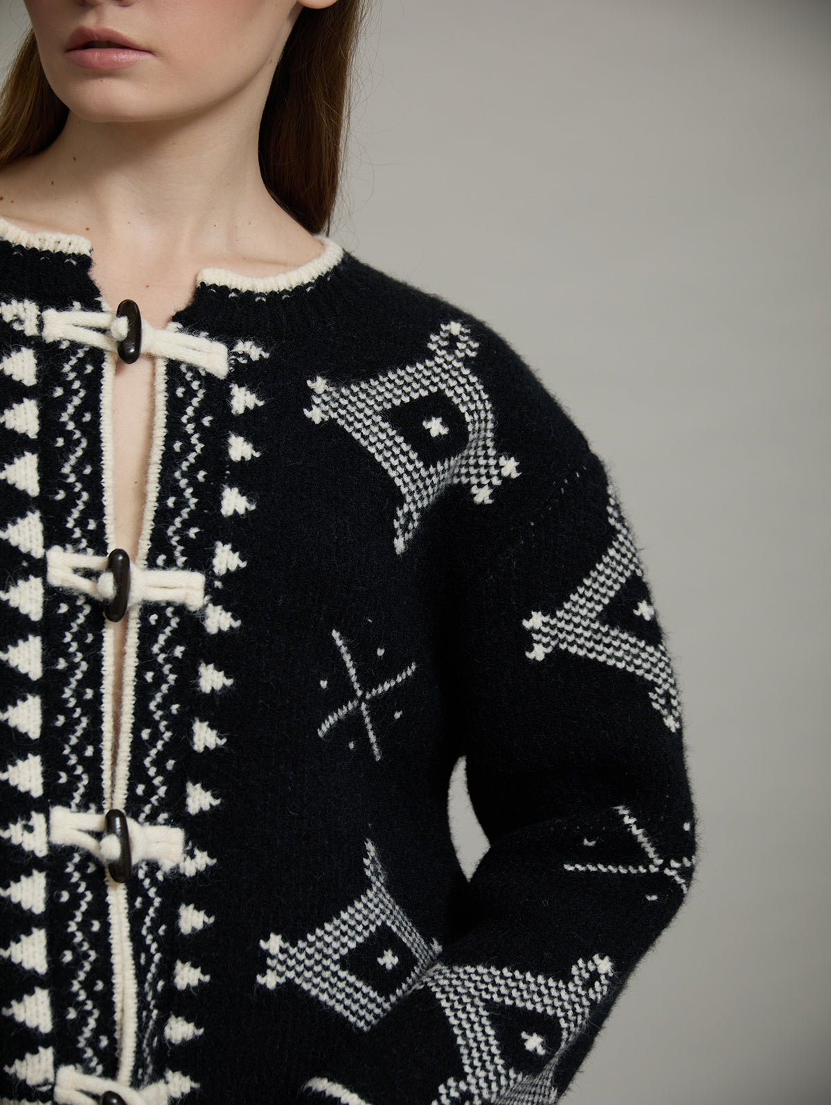 CHAQUETA PUNTO INSPIRACION NORDICA