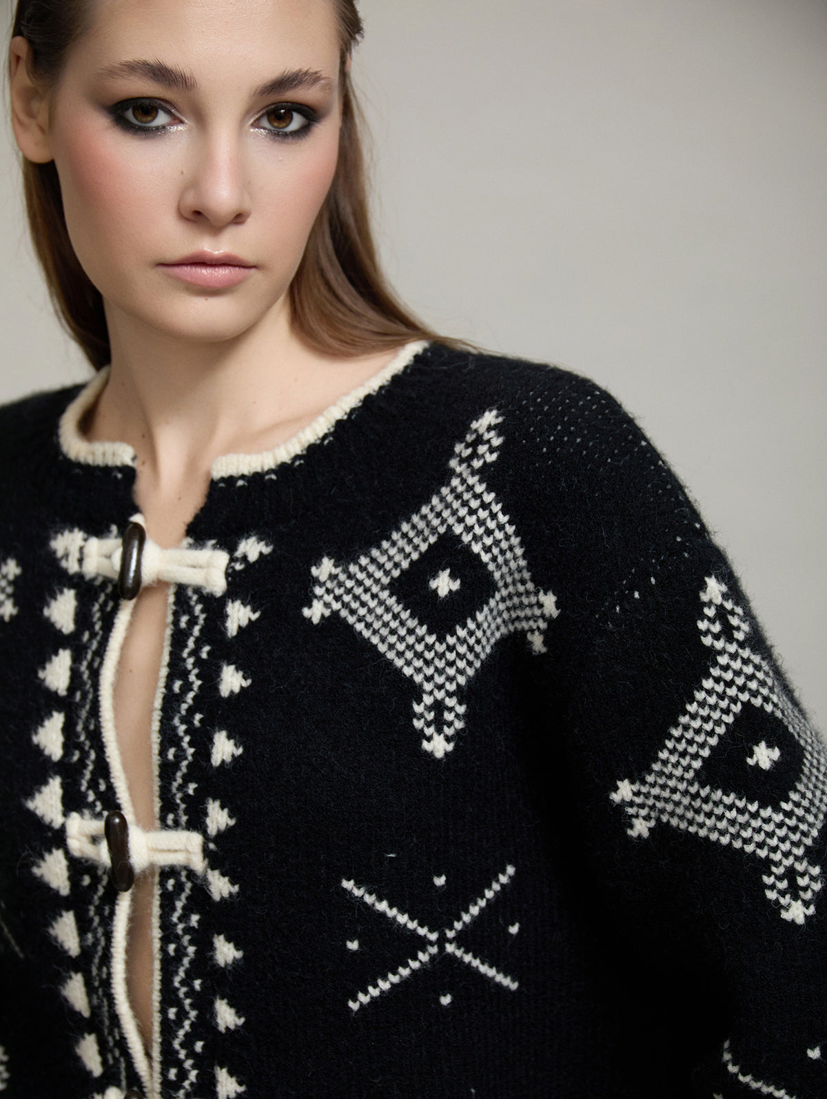 CHAQUETA PUNTO INSPIRACION NORDICA