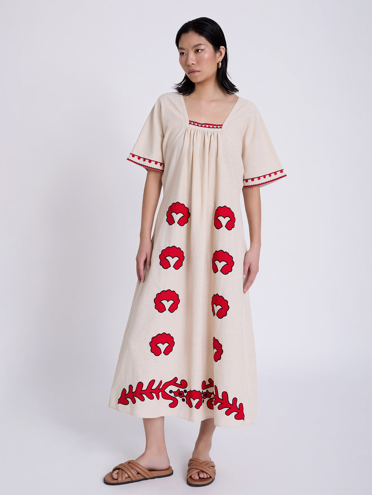 Vestido Túnica Bordada