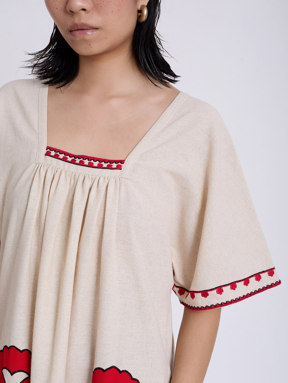 Vestido Túnica Bordada