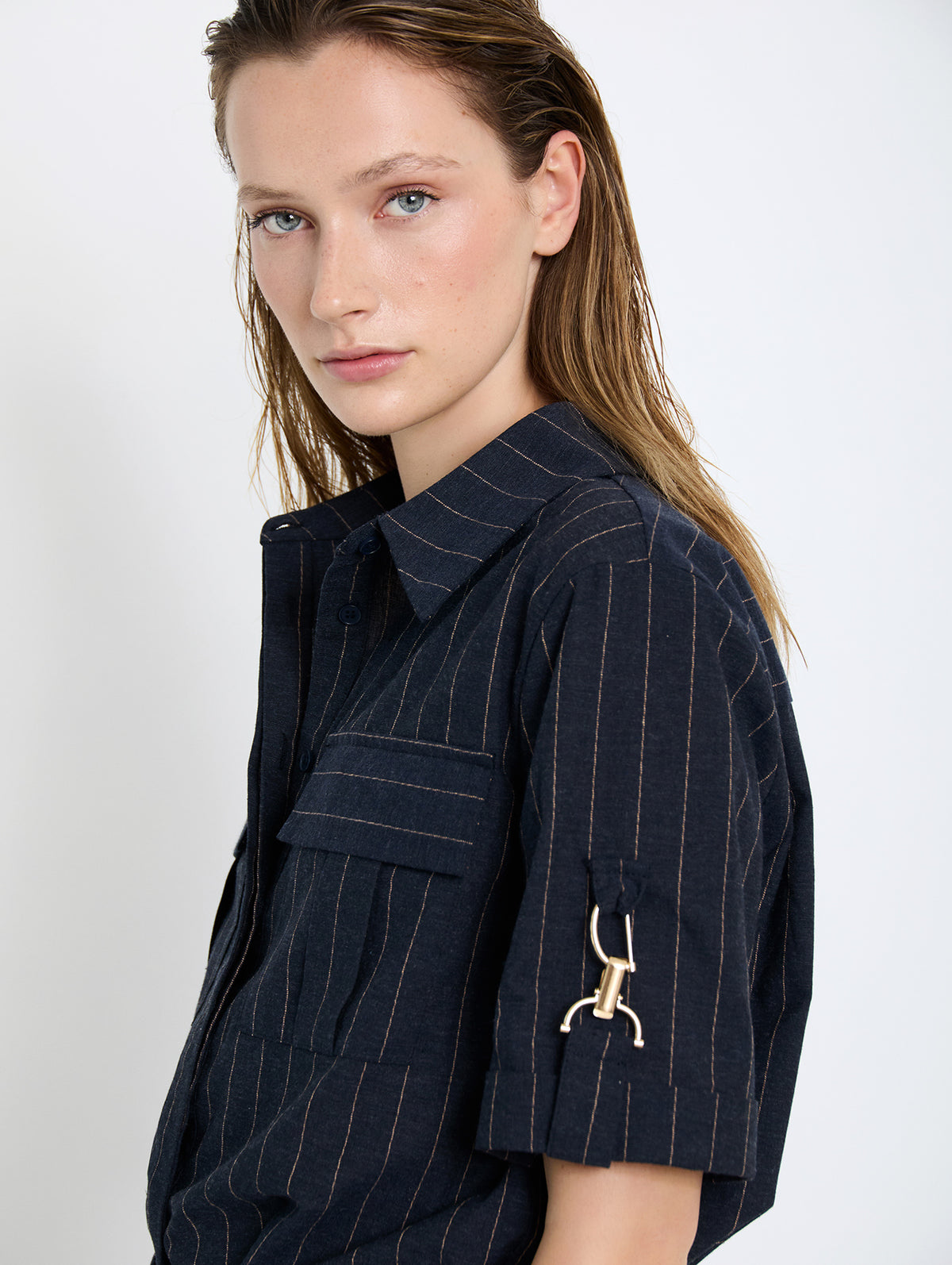 Camisa Detalle Hebilla