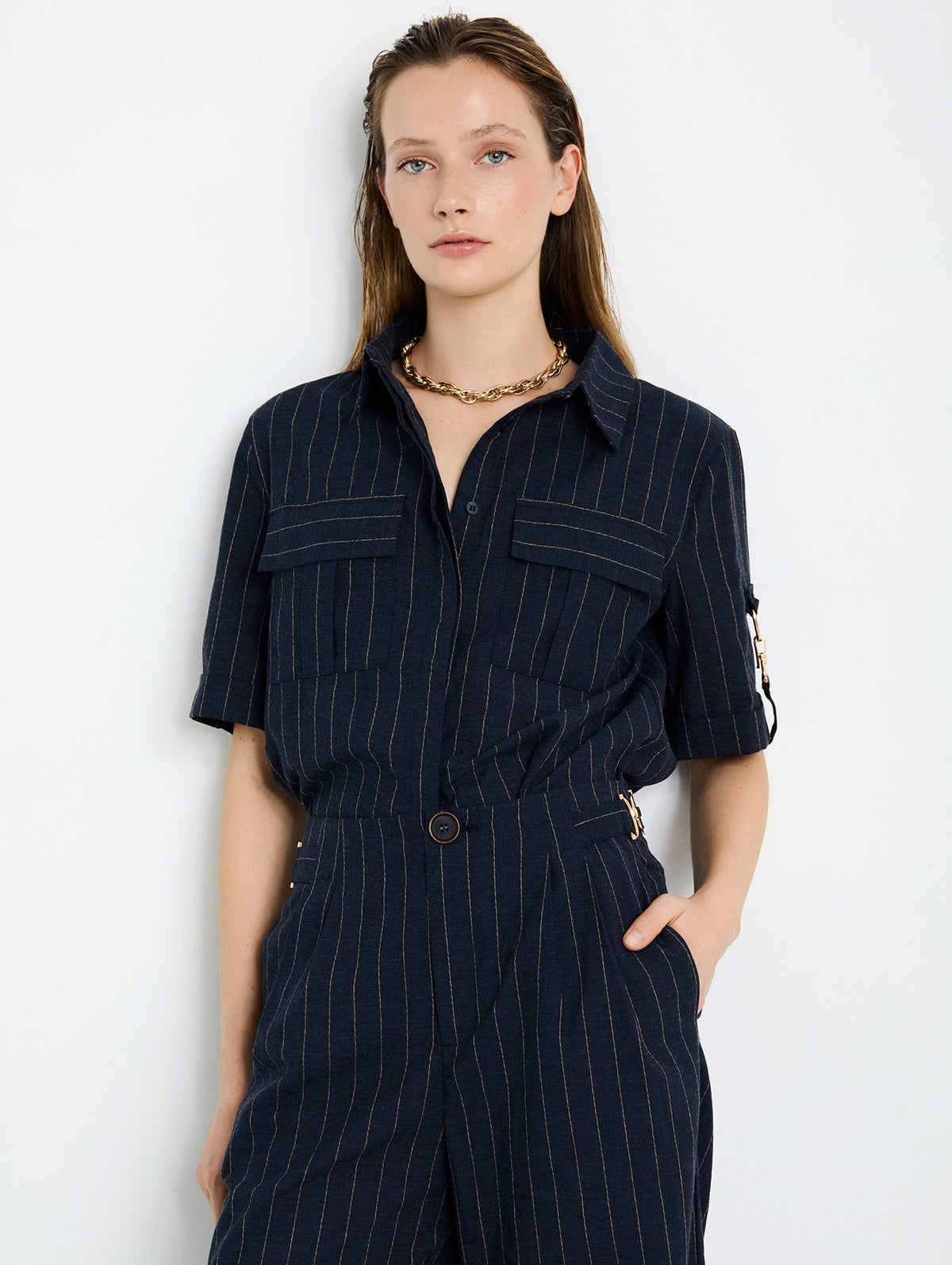 Camisa Detalle Hebilla