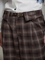 PANTALON FLUIDO CUADROS CON FAJIN EN CINTURA