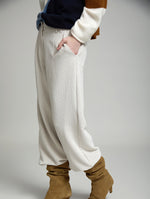 PANTALON RECTO DE PANA CRUDO