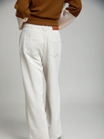 PANTALON RECTO DE PANA CRUDO