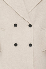 ABRIGO BEIGE DE CORTE REGULAR