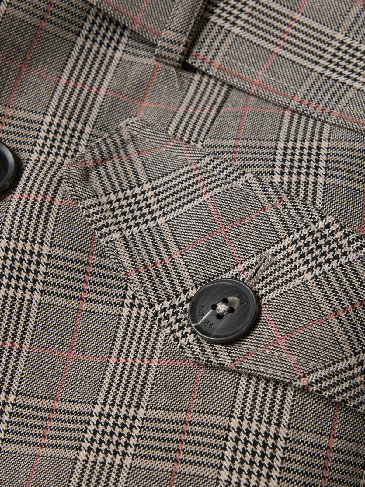 GABARDINA DE CUADROS HIDROFUGA LARGA