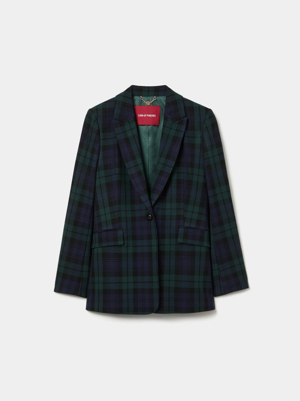 BLAZER CON ESTAMPADO A CUADROS