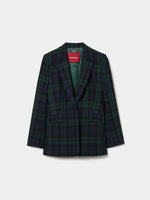BLAZER CON ESTAMPADO A CUADROS