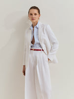 Blazer de Lino Blanca