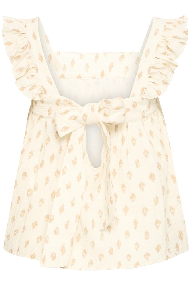 Blusa Fluida Estampada con Volantes