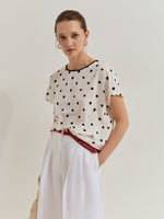 Blusa Lunares Manga Corta