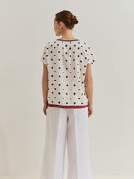 Blusa Lunares Manga Corta