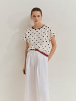 Blusa Lunares Manga Corta