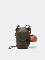 BOLSO MINI CON DETALLE DE LEÓN Y FLOR