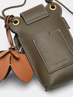BOLSO MINI CON DETALLE DE LEÓN Y FLOR