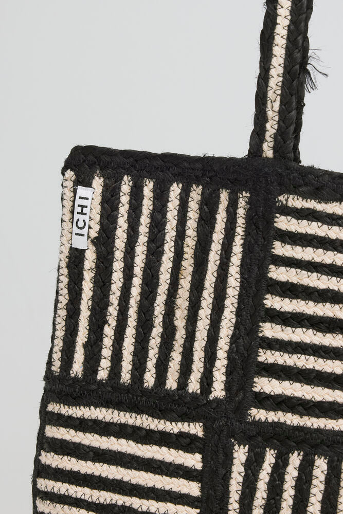 Bolso Shopper Trenzado Diseño Geométrico
