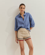 Camisa de Lino Oversize con Botones