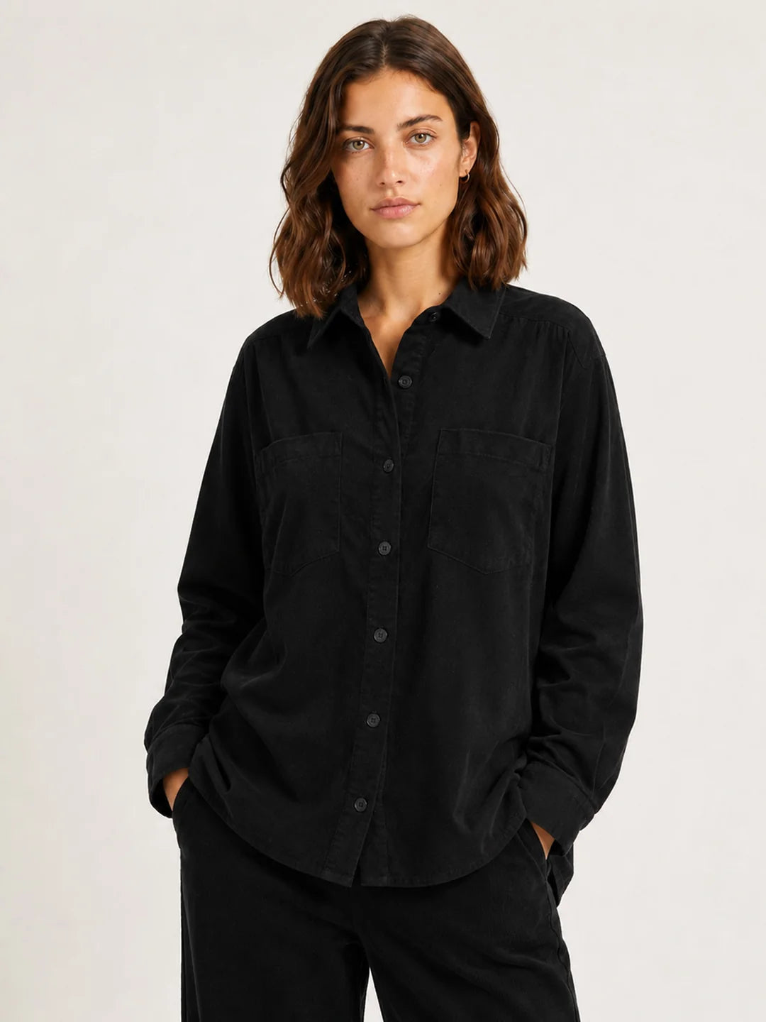 CAMISA MICROPANA CON BOLSILLOS