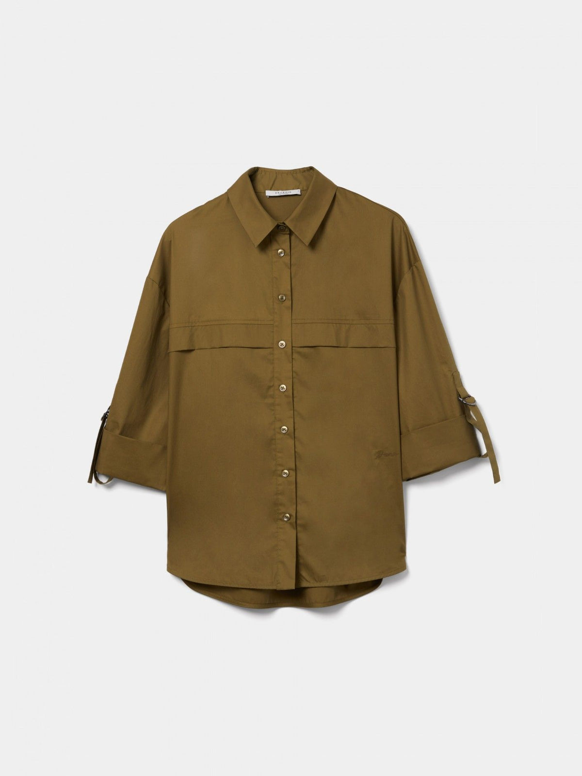Camisa Algodón Con Manga Ajustable