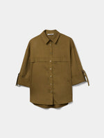 Camisa Algodón Con Manga Ajustable