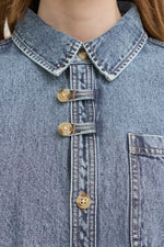 Camisa Ihmarima Denim Corte Recto
