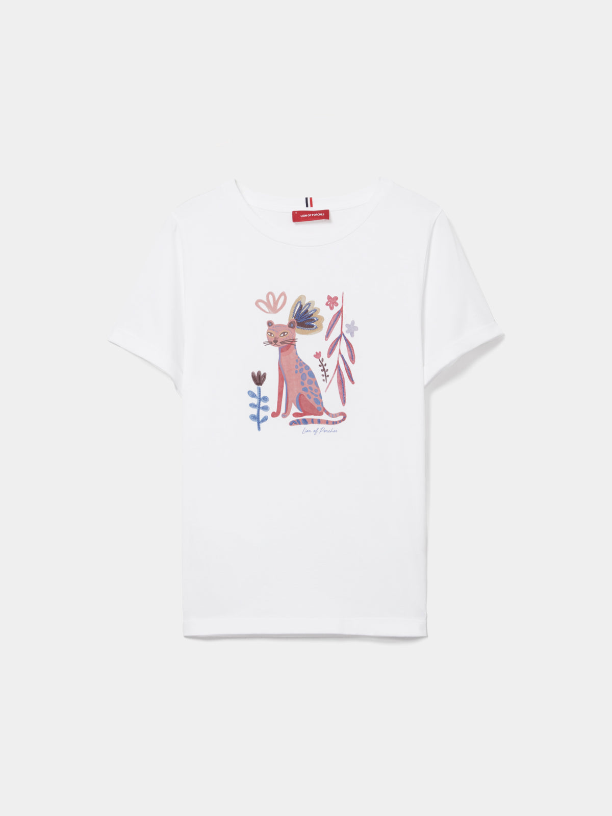 Camiseta Algodón Con Estampado Decorativo