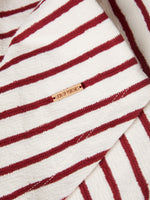 Camiseta de Algodón a Rayas con Manga Corta